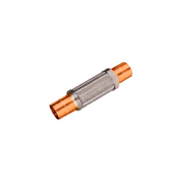 Mason Industries Braided Stainless Steel Hose w/ Copper Sweat Ends - 10-1/2" L NF-4 3/4x10 1/2 - main